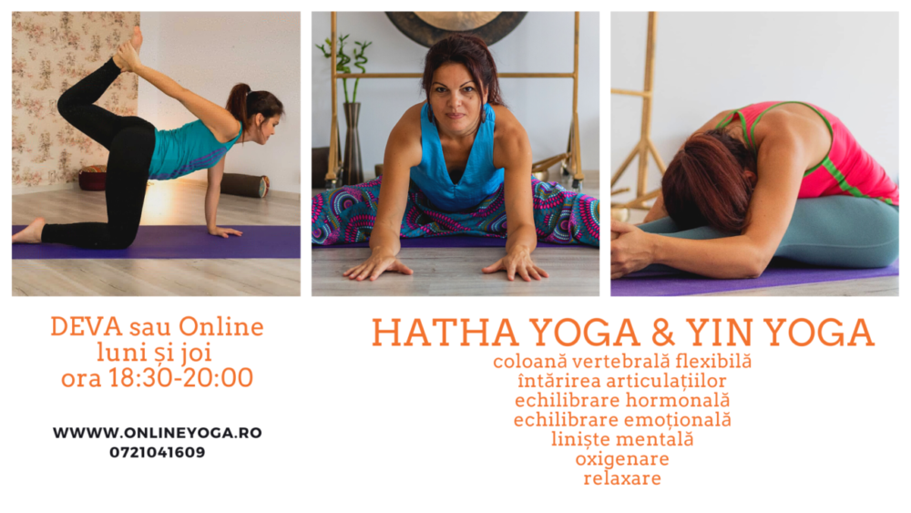 CURS HATHA YOGA & YIN YOGA - DEVA și ONLINE